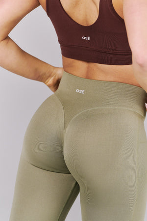 Limitless Seamless Leggings - Khaki Green