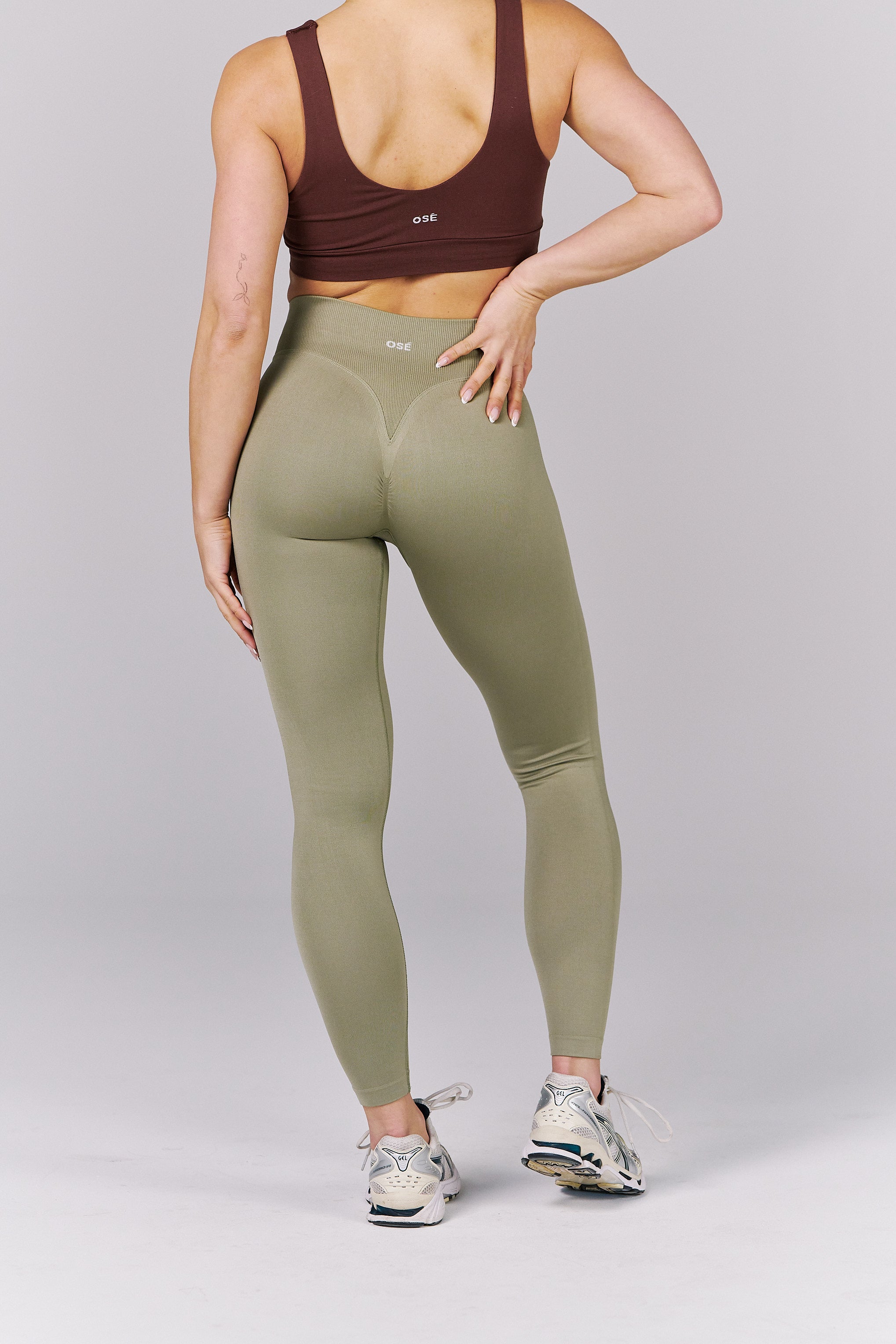 Limitless Seamless Leggings - Khaki Green